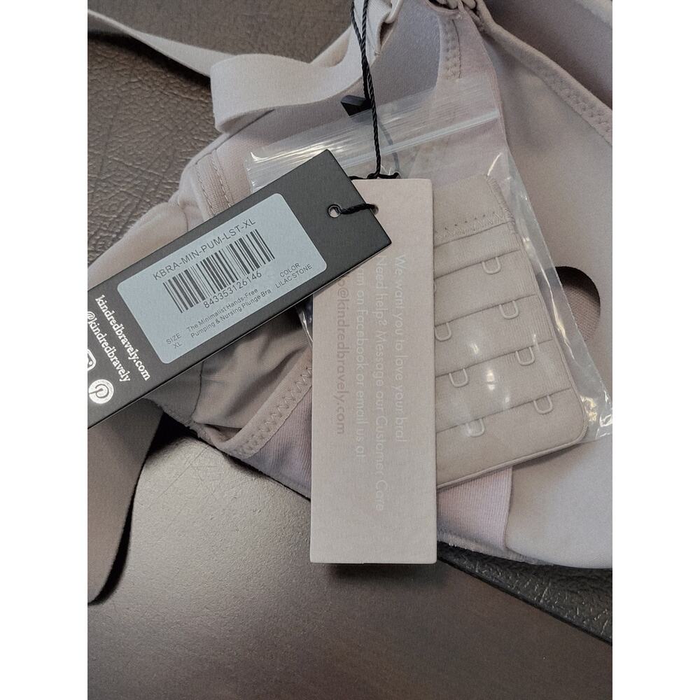 Kindred Bravely Sublime Hands Free Pumping Nursing Bra Size XL Lilac Stone - Picture 10 of 13